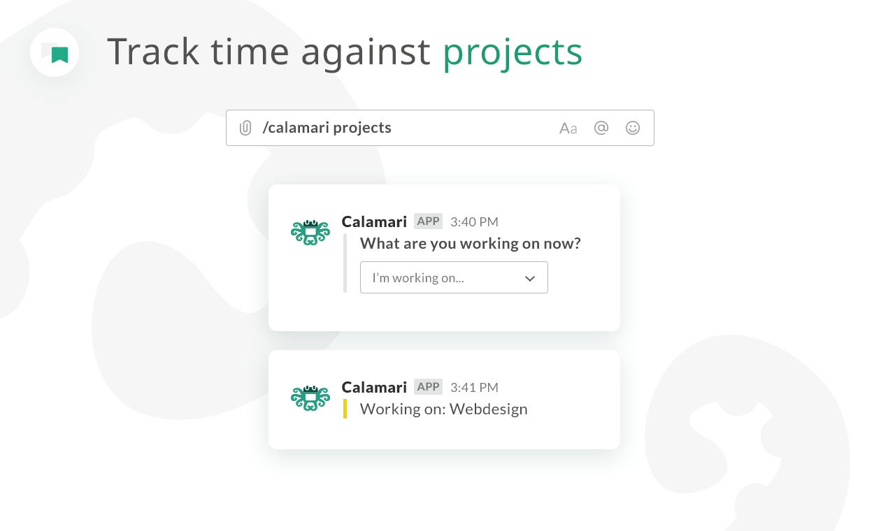 Calamari + Slack Integration gallery image
