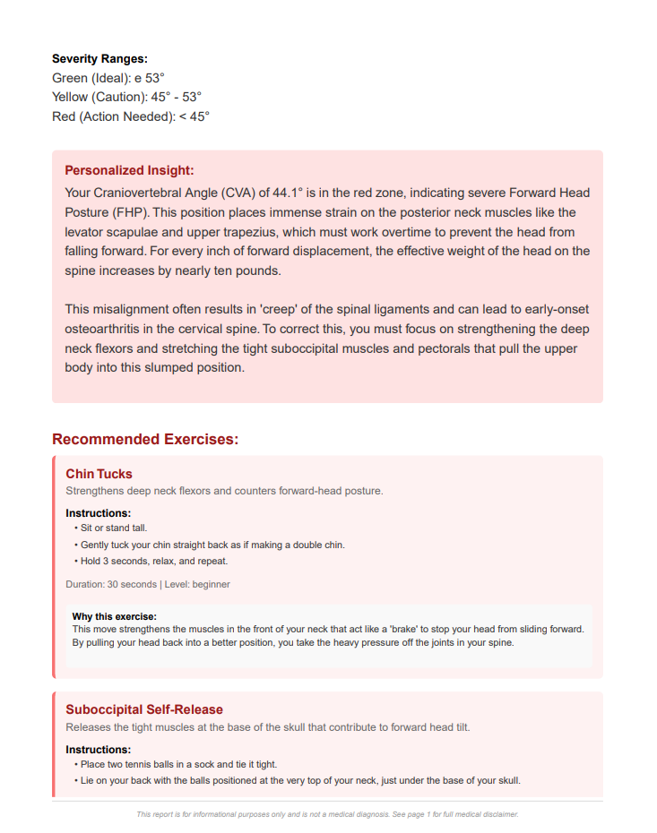 Free Posture Analysis gallery image