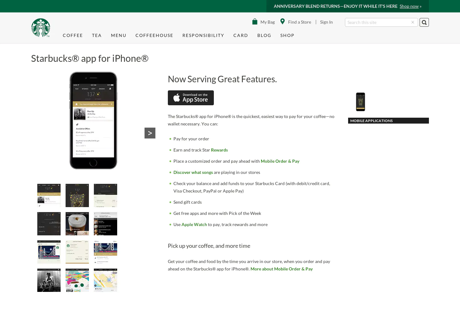 Starbucks App
