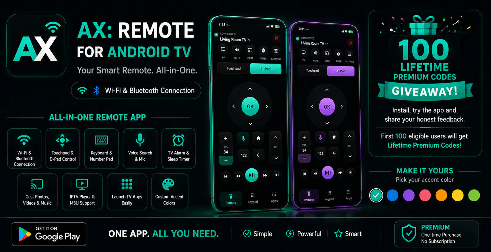 AX: Remote for Android TV screenshot 2