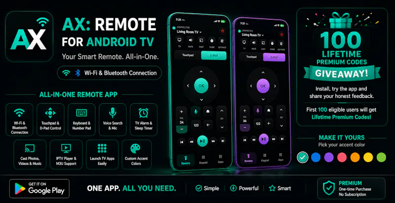 AX: Remote for Android TV screenshot 2