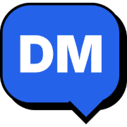 DMText - Product Hunt launch logo and brand identity