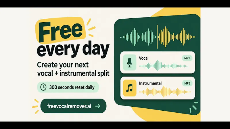Free Vocal Remover screenshot 1 (video preview)