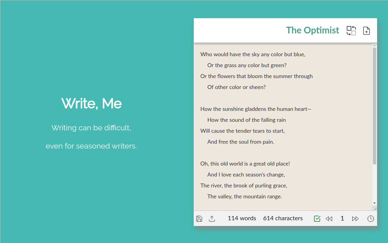 Write, Me gallery image