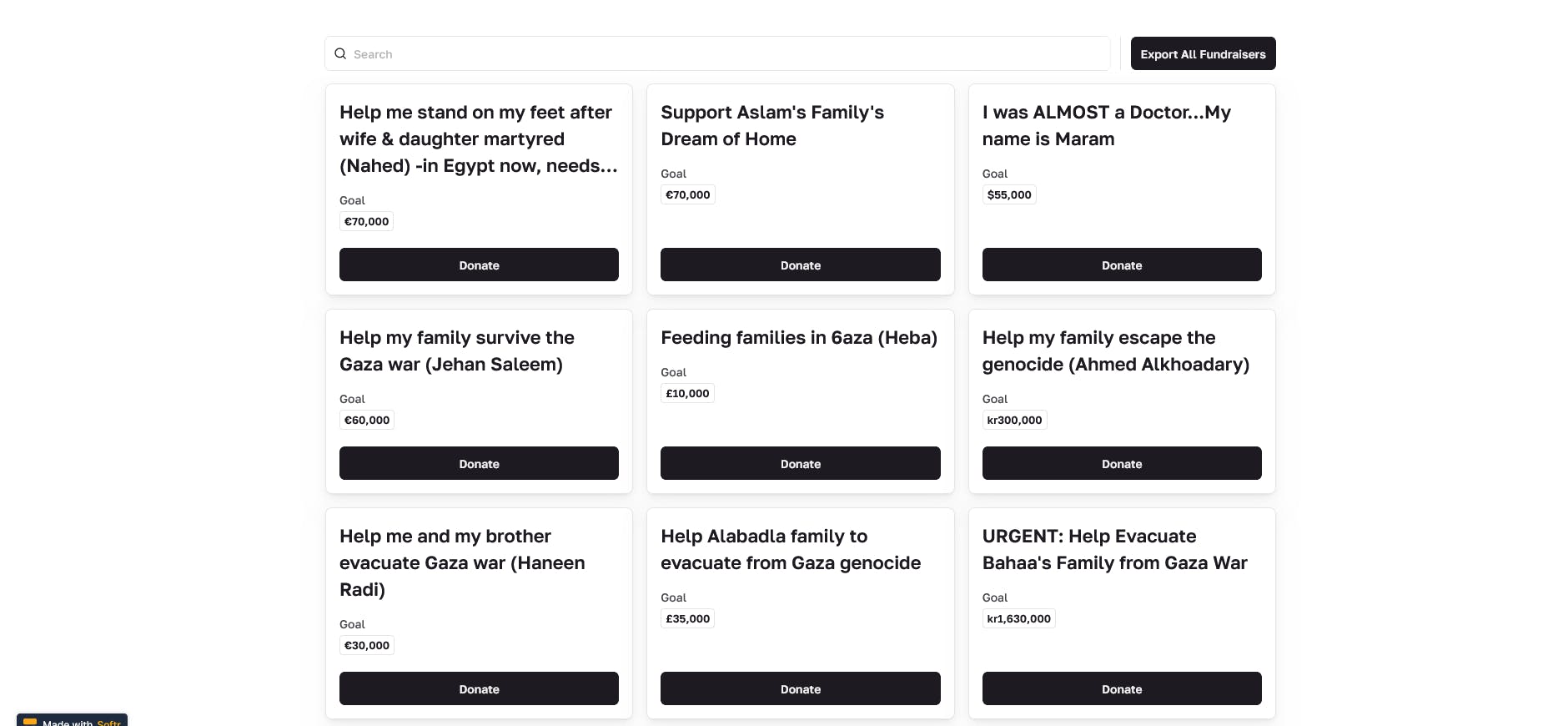 Fundraisers for Palestine media 1