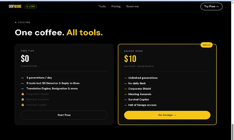 OOFmode — Say What You Actually Mean screenshot 3