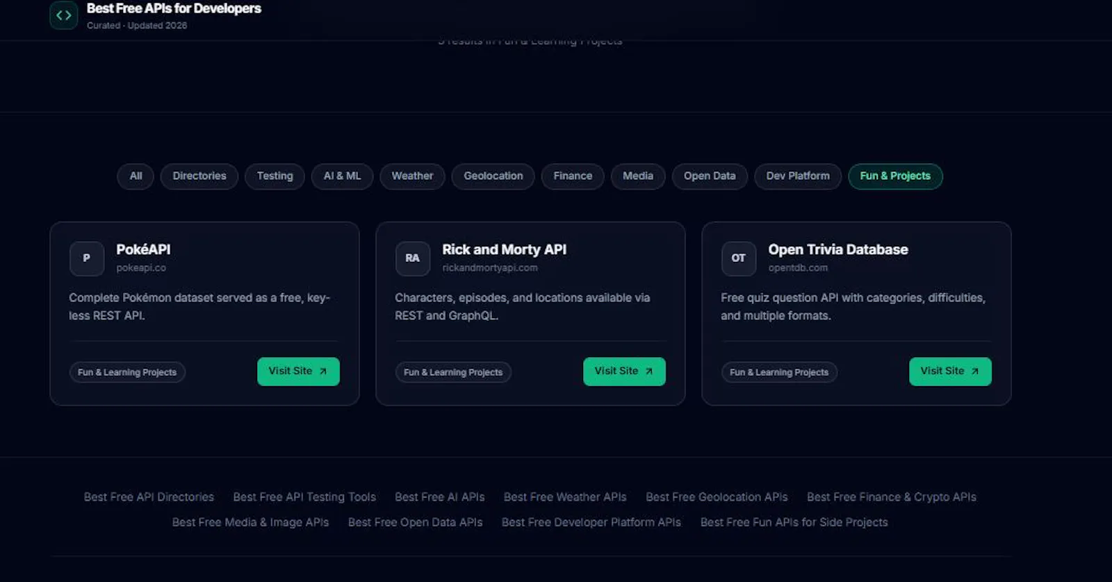 Ship Faster with Free APIs  screenshot 2