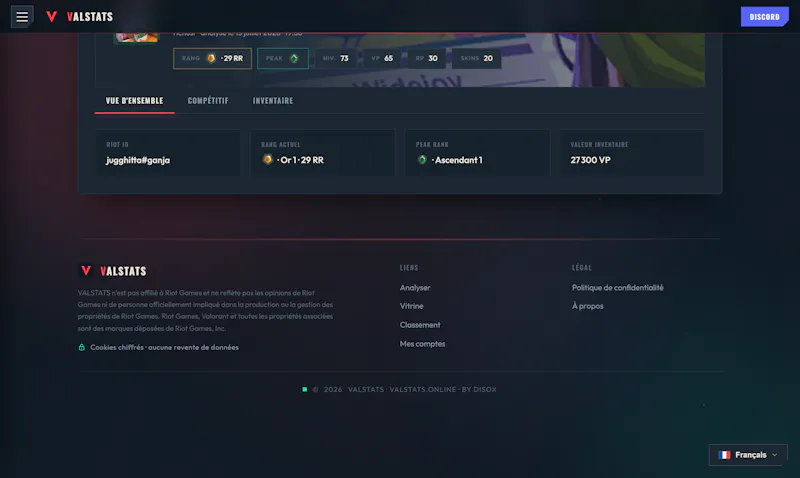 ValStats screenshot 1