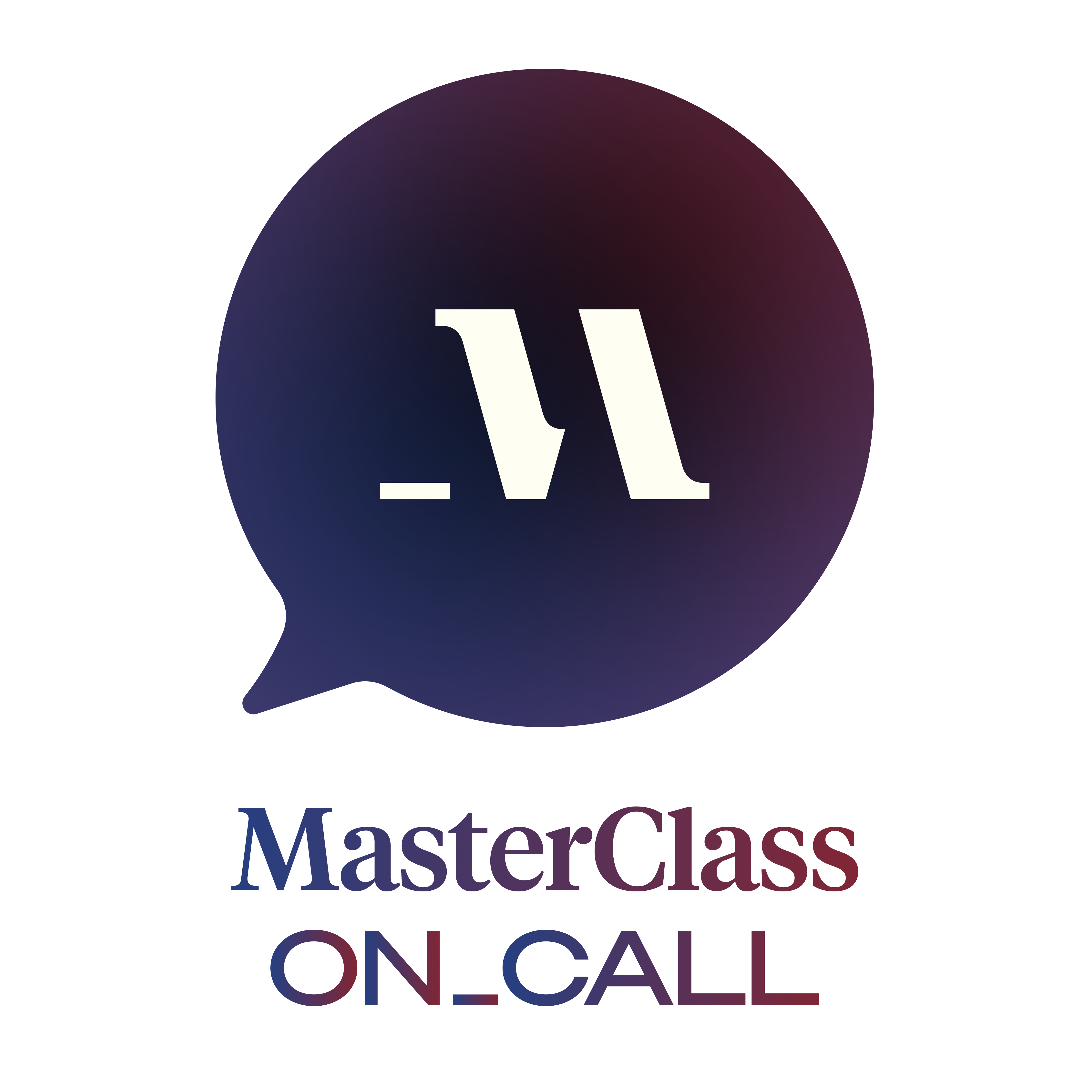 MasterClass On Call Desktop beta - Product Hunt launch logo and brand identity