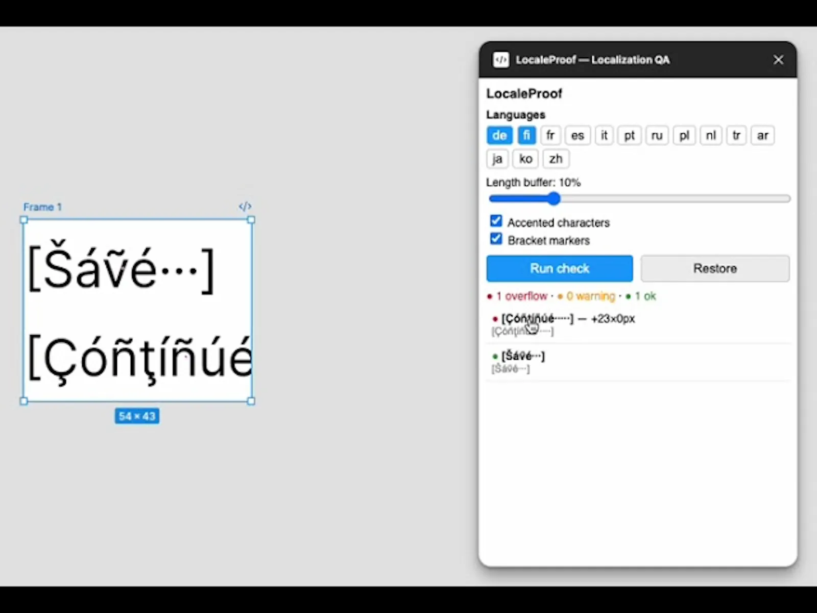 LocaleProof screenshot 1 (video preview)