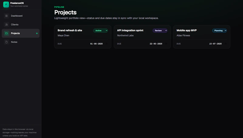  FreelanceOS screenshot 5