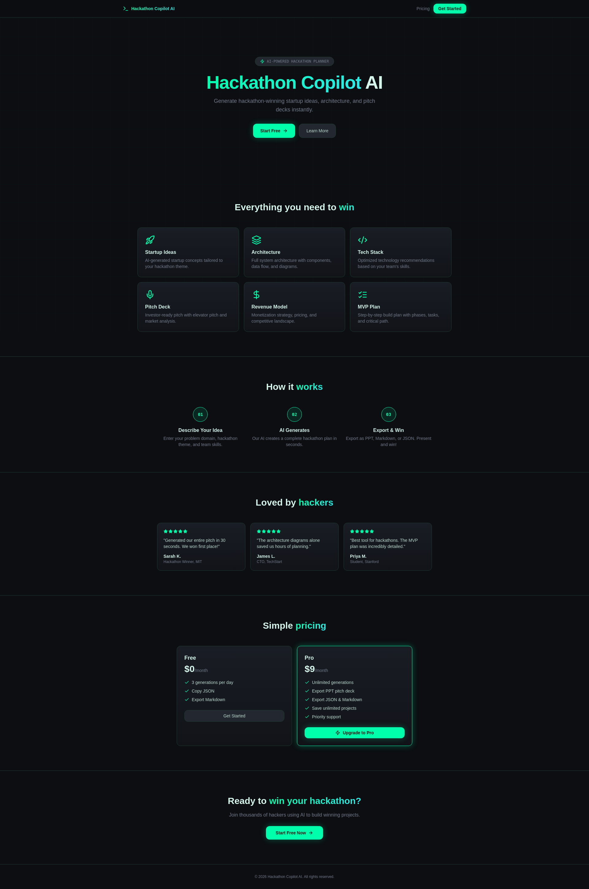 Hackathon Copilot AI gallery image