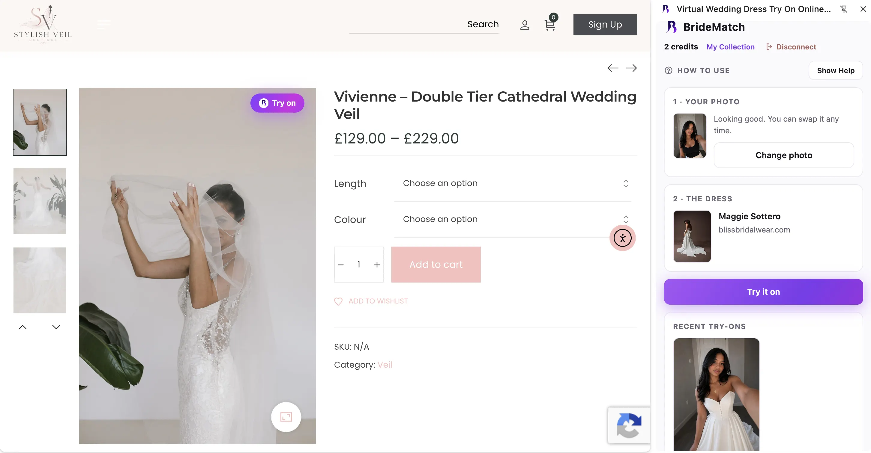 BrideMatch - Virtual Wedding Dress TryOn gallery image