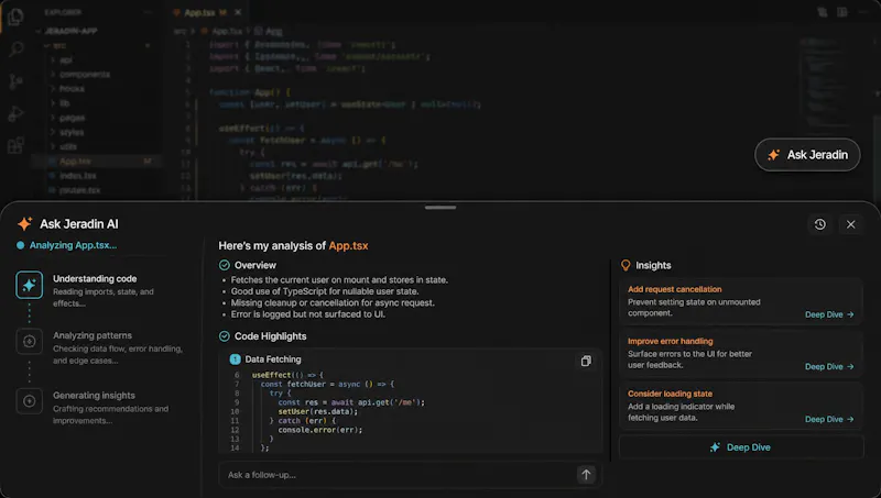 Jeradin,  From idea to production. screenshot 2