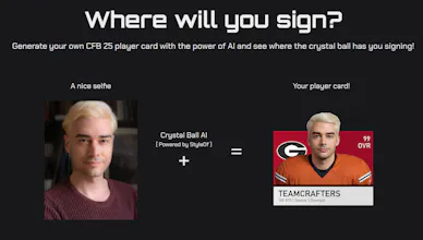 College Football 25 Player Card Maker gallery image