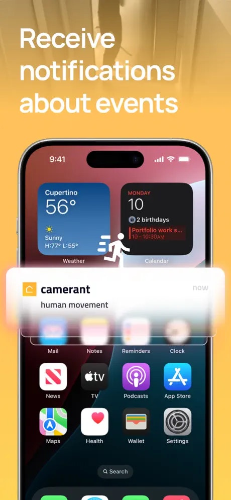 Camerant: Baby Monitor & Pet - Screenshot 5 showing product features and functionality