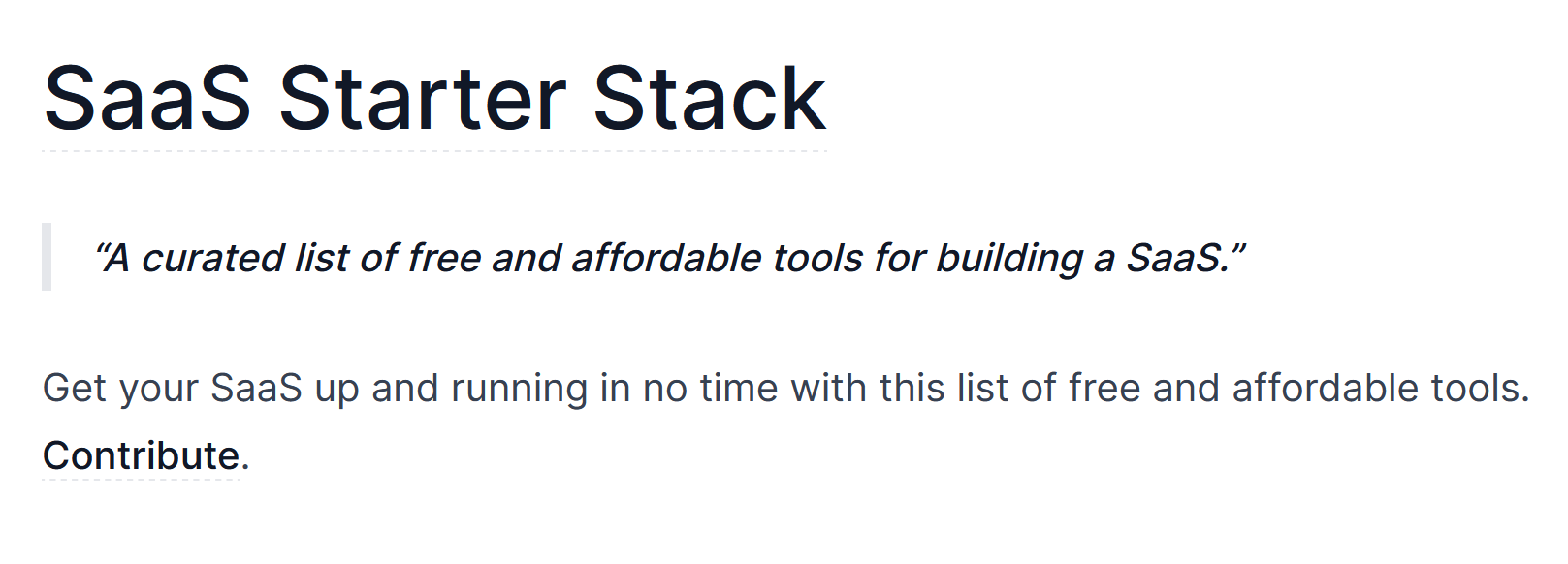 The SaaS Starter Stack media 1