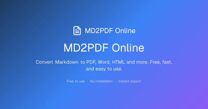 MDConvert Online screenshot 1