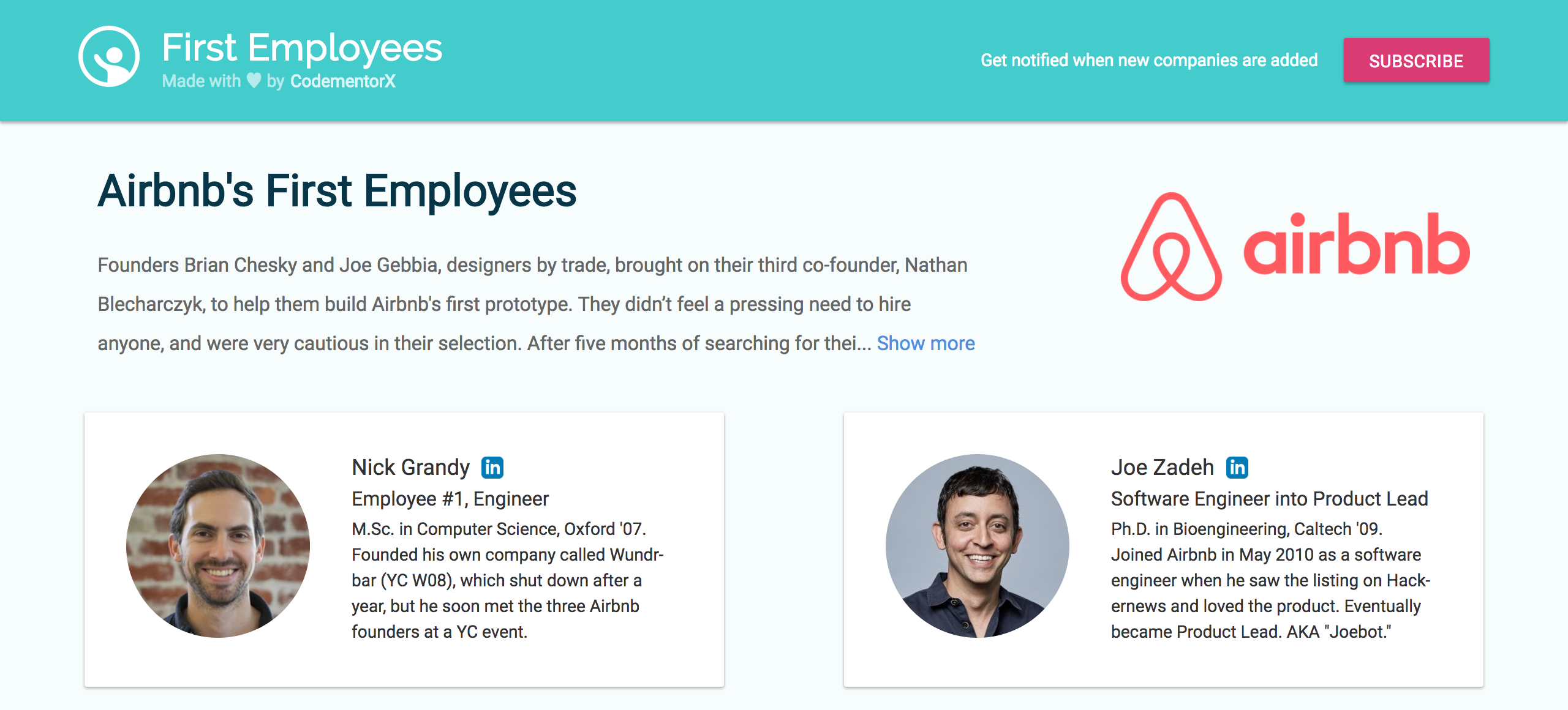 First Employees by CodementorX gallery image