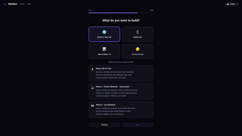 VibeStart screenshot 3