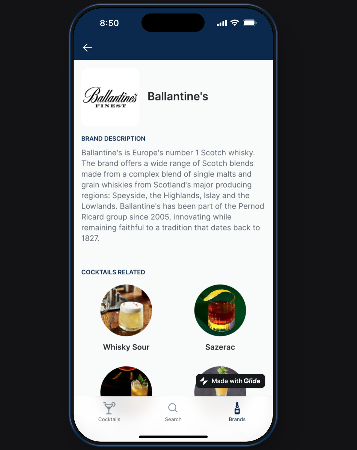 Pernod Ricard Cocktails -app - Maak cocktails met behulp van de ingrediënten die je thuis hebt media 5