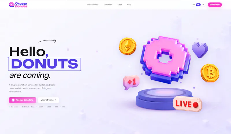 Oxygen Donuts screenshot 1