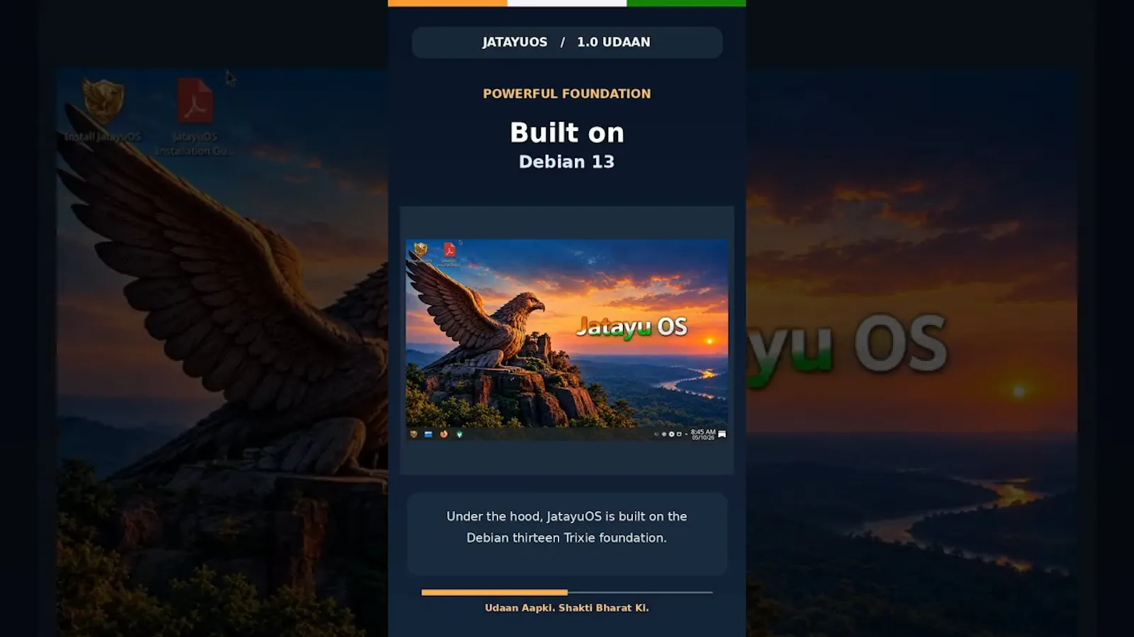 JatayuOS screenshot 1 (video preview)