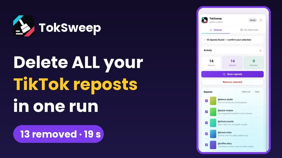 TokSweep gallery image