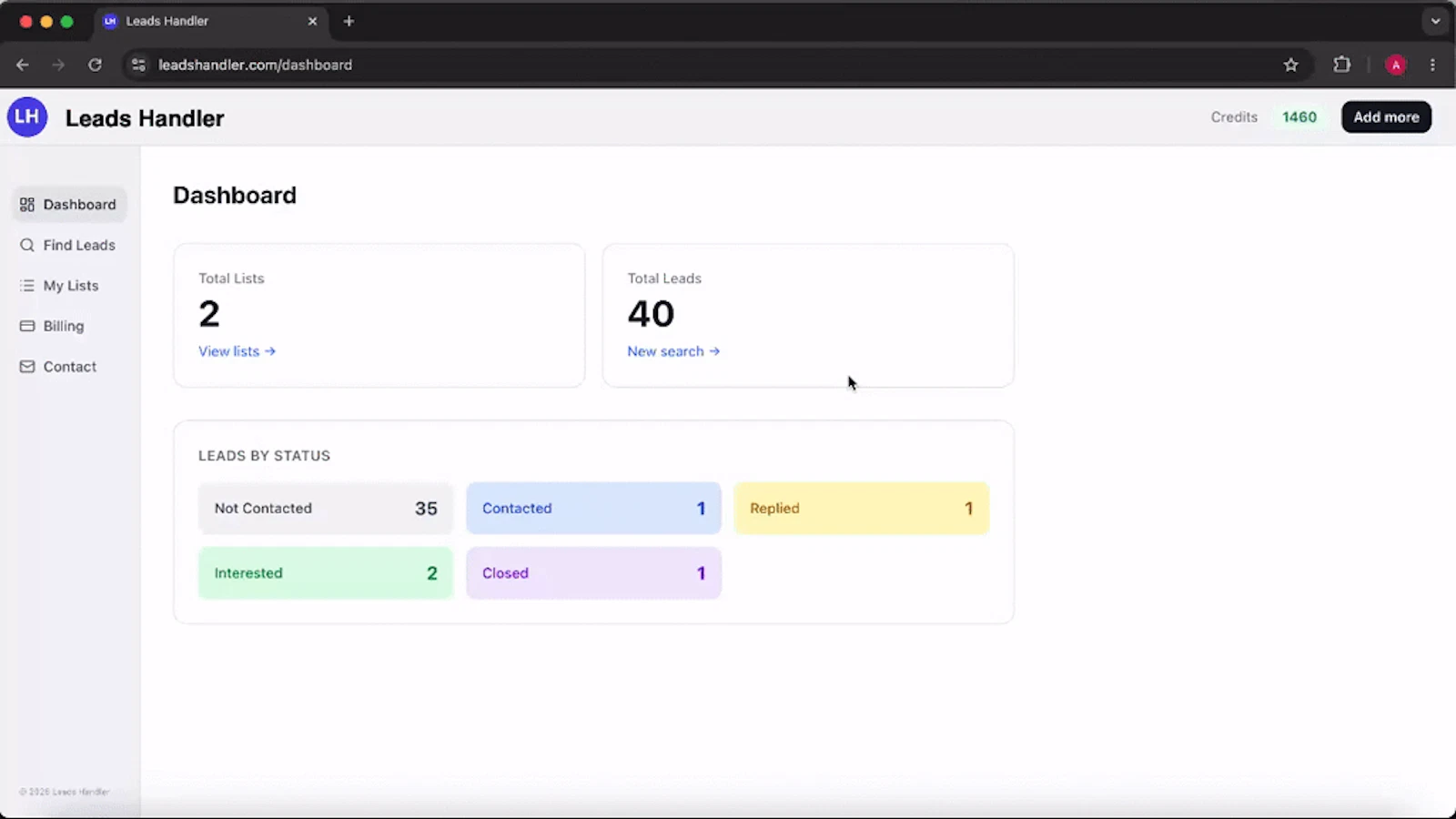 Leads Handler screenshot 1 (video preview)