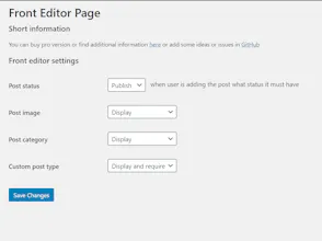 WP Front Editor gallery image