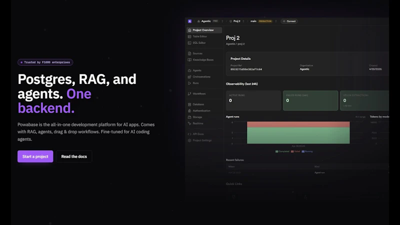 Powabase screenshot 1 (video preview)