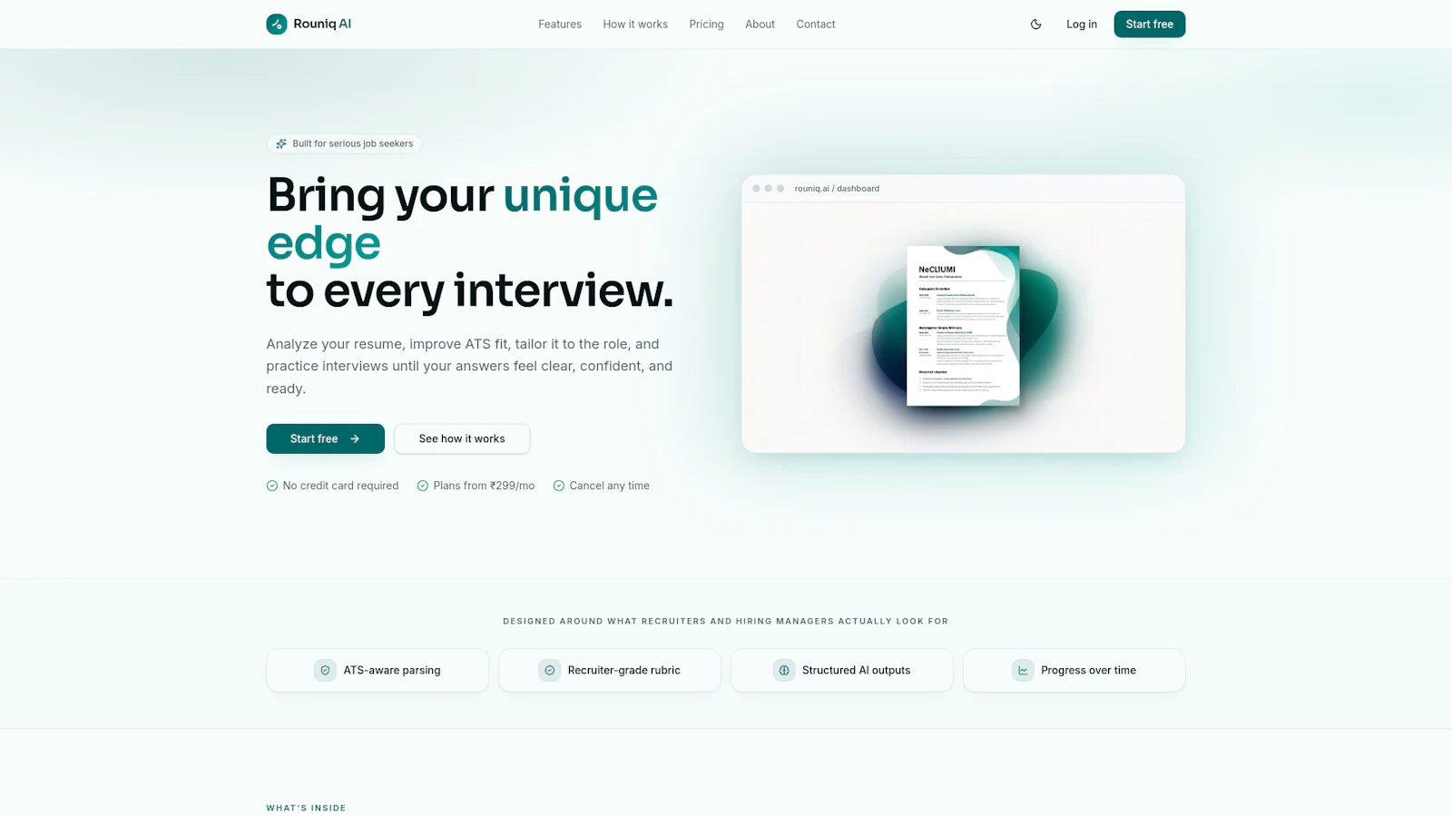 Rouniqai.in screenshot 1