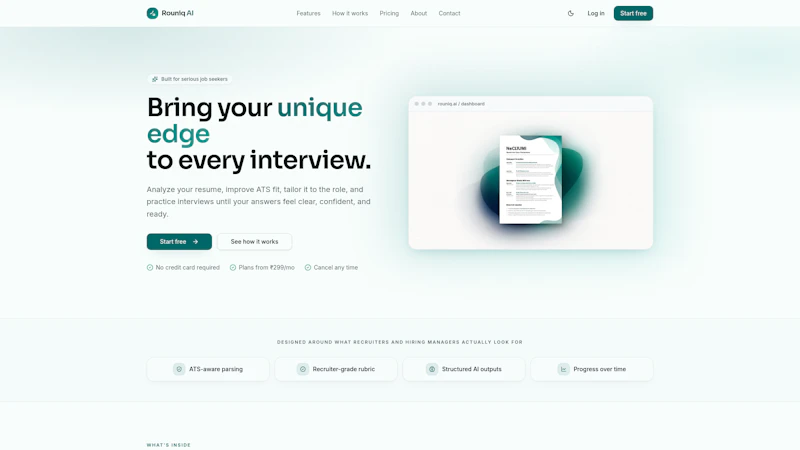 Rouniqai.in screenshot 1