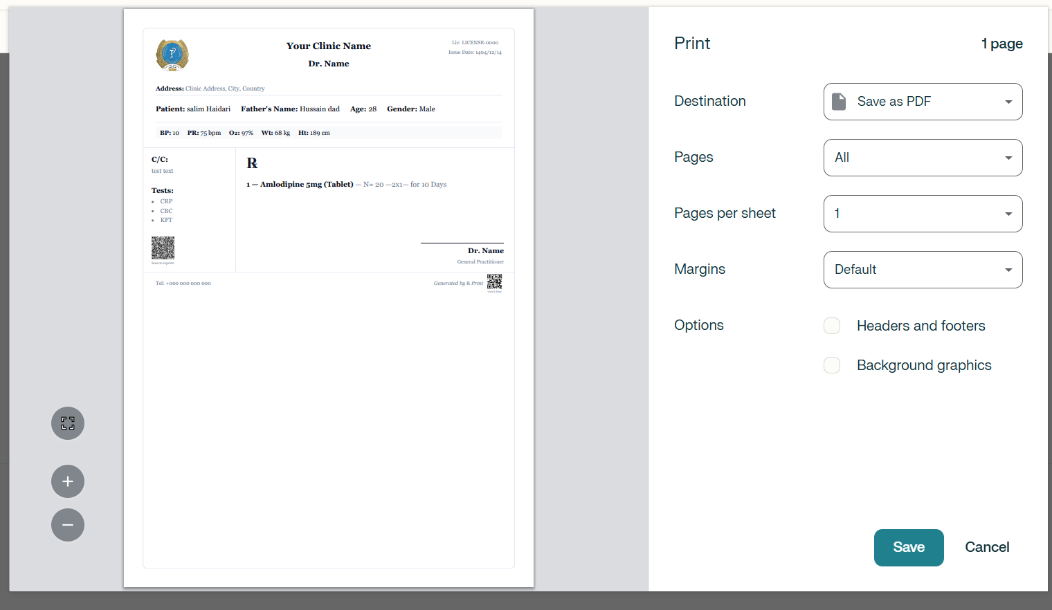 ℞ Print - Screenshot 4 showing product features and functionality