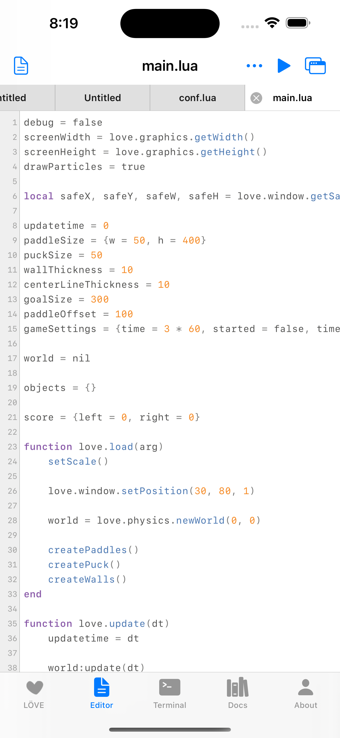 Love2d oyun yapımcısı medya 3