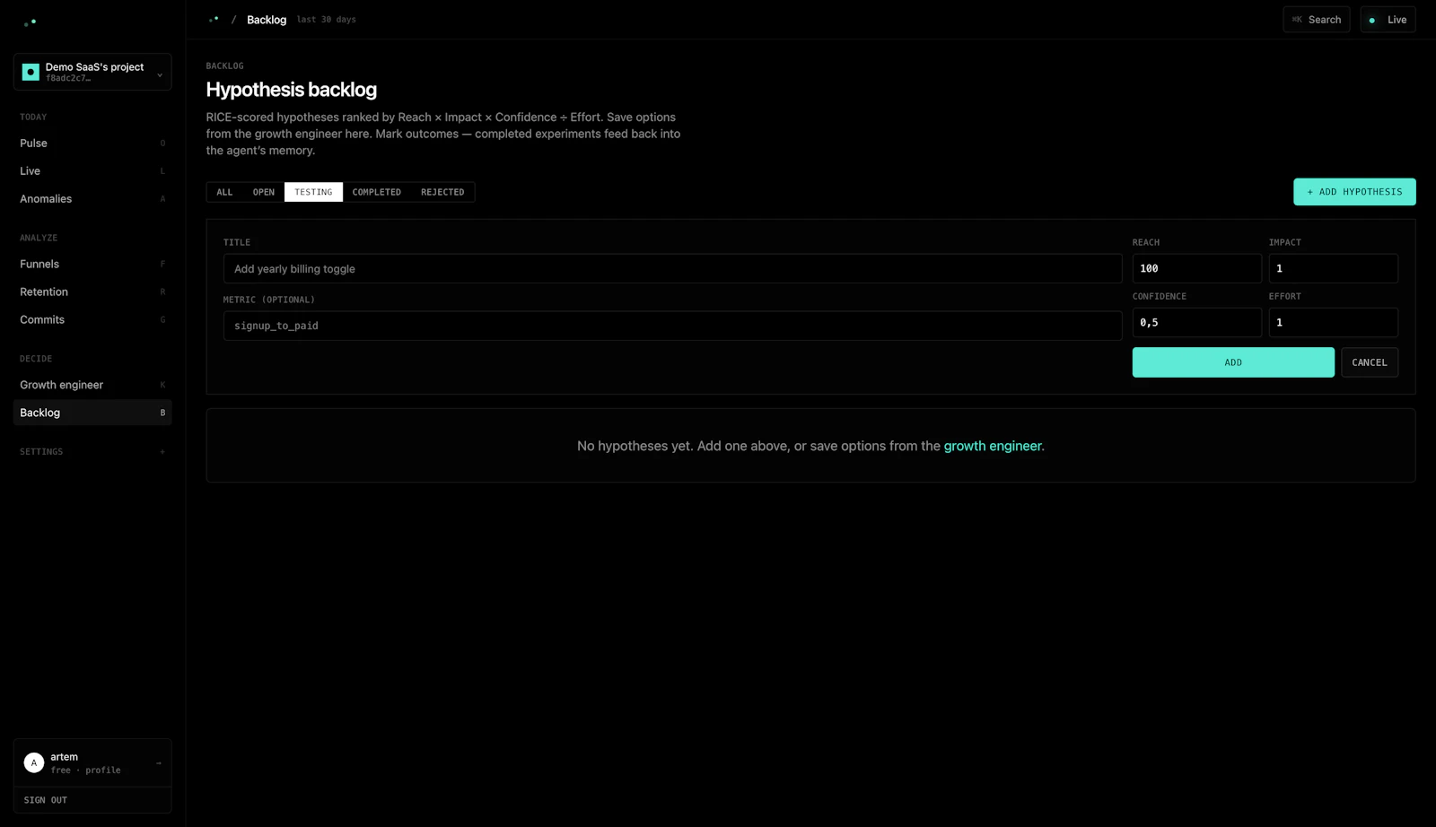 growth-loop screenshot 1