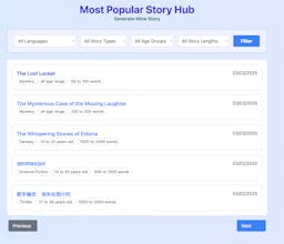 AI Based Story Generator gallery image