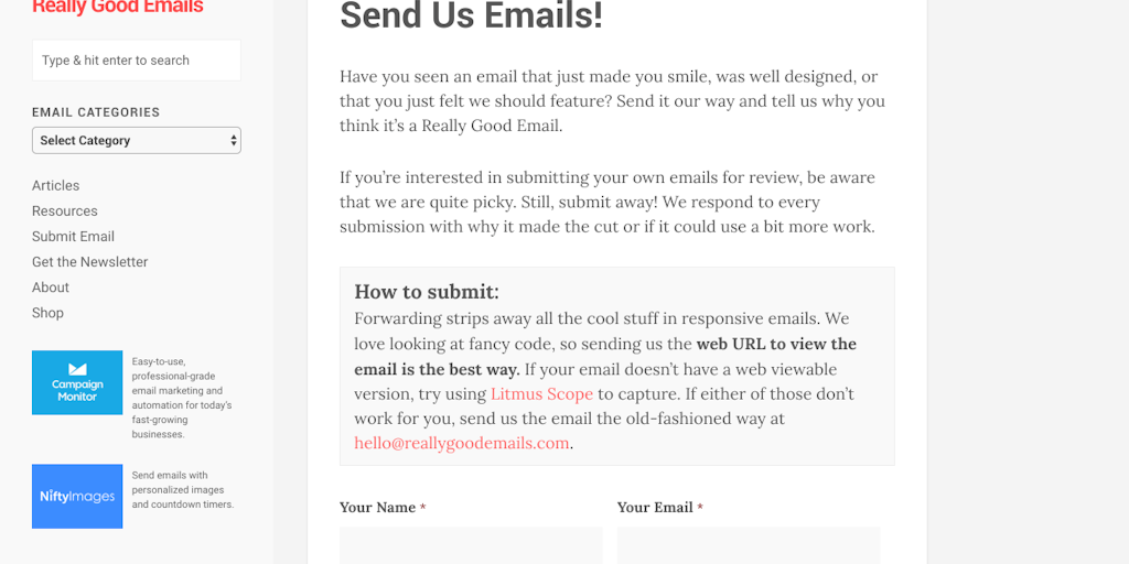 Really Good Emails - A large collection of good product email design ...