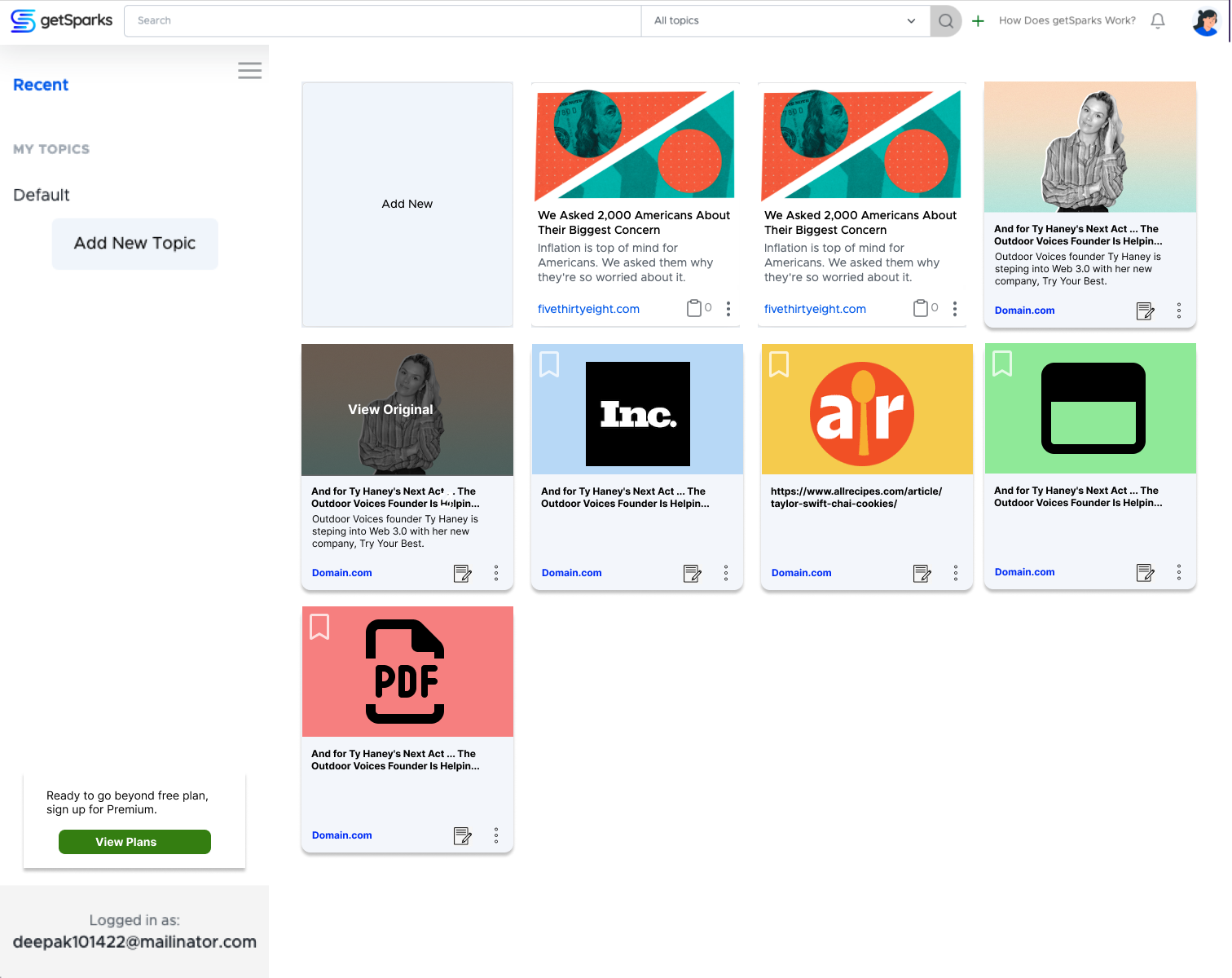 GetSparks - Library of Web Content, Samenvatting genereren en notities toevoegen media 3