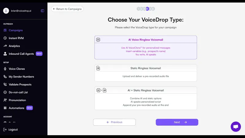 VoiceDrop screenshot 1 (video preview)