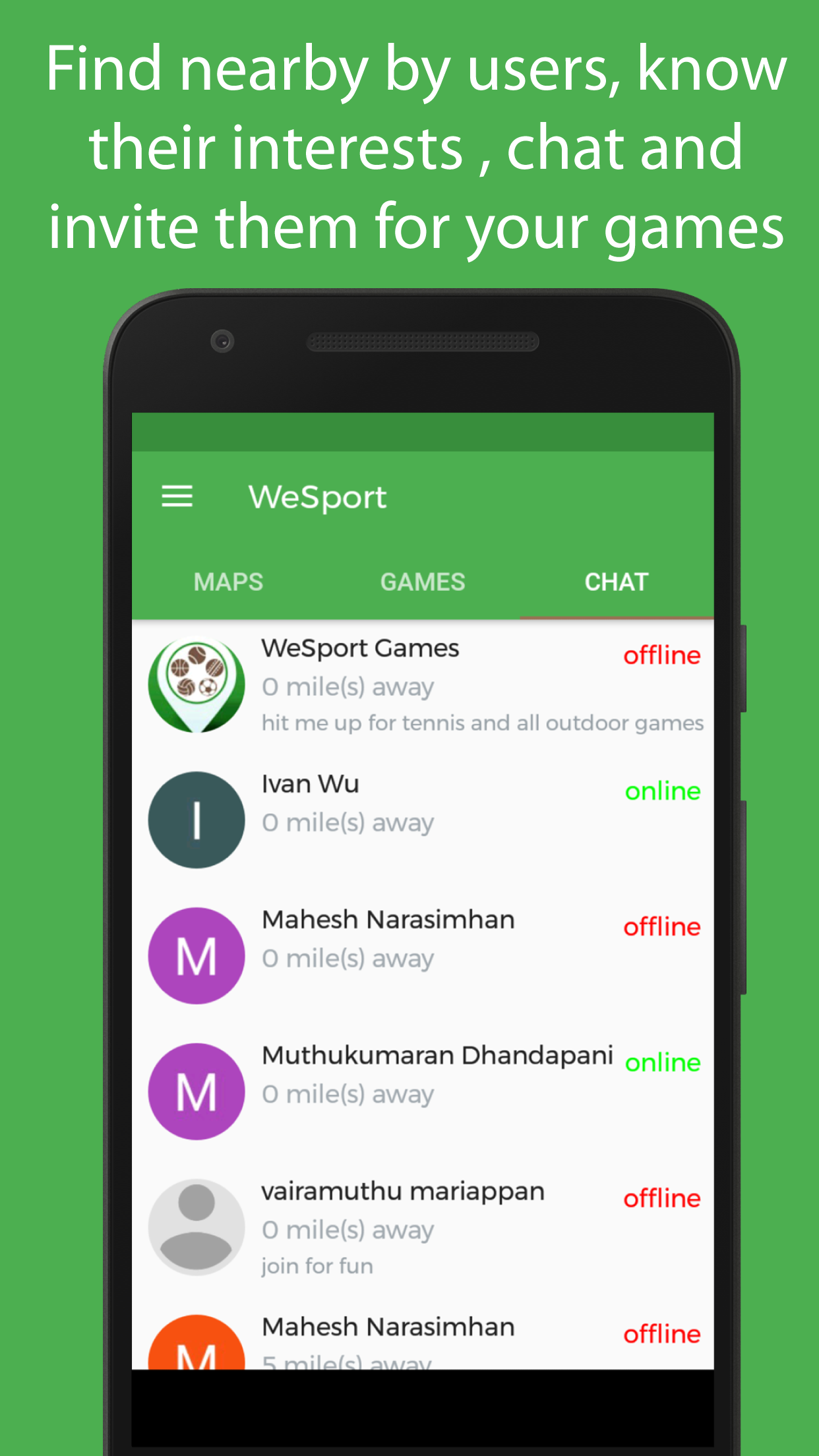 WeSport – Social Sport App gallery image