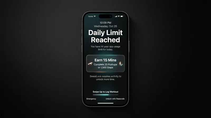 SweatLock screenshot 2