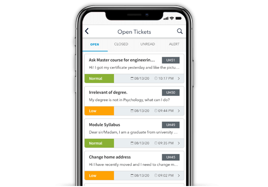 Mídia 3 de Aplicativo de engajamento do aluno - Campus Mobile App |App E2S
