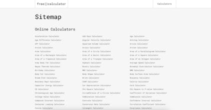 FreeCalculator.net gallery image