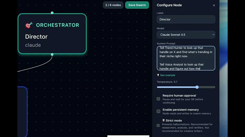 SwarmSeller screenshot 1 (video preview)