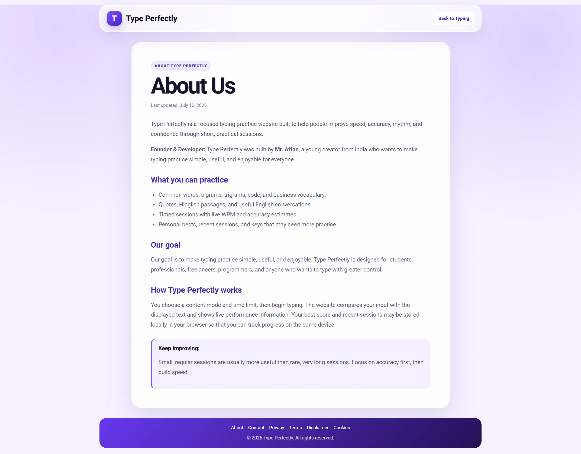 Type Perfectly  gallery image