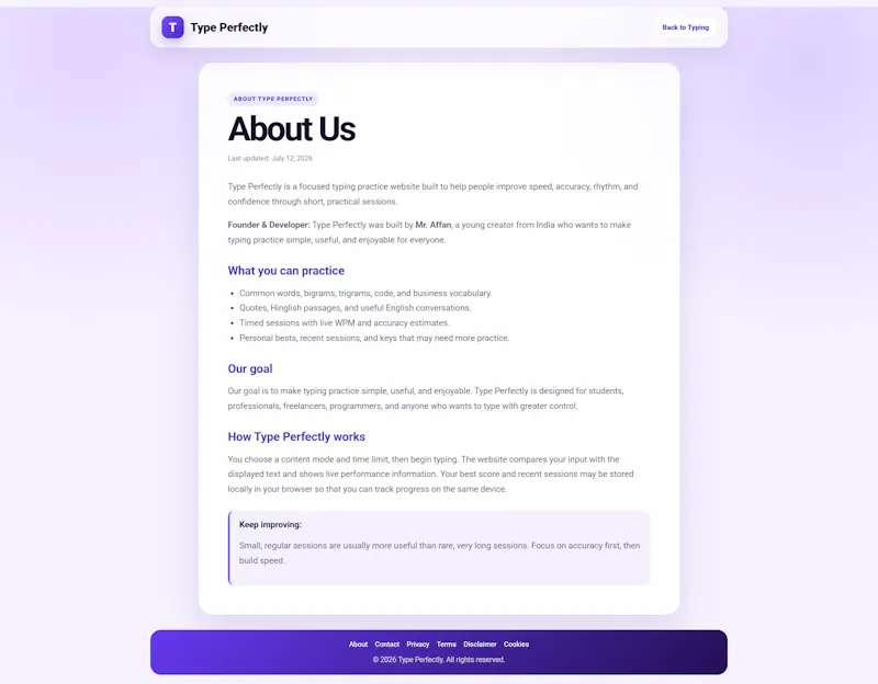 Type Perfectly  screenshot 4