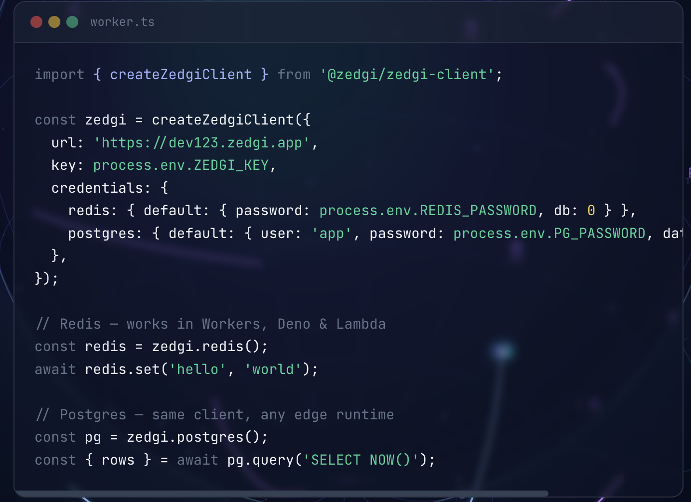 ZedGi — Edge Proxy for Redis, & DataBase gallery image