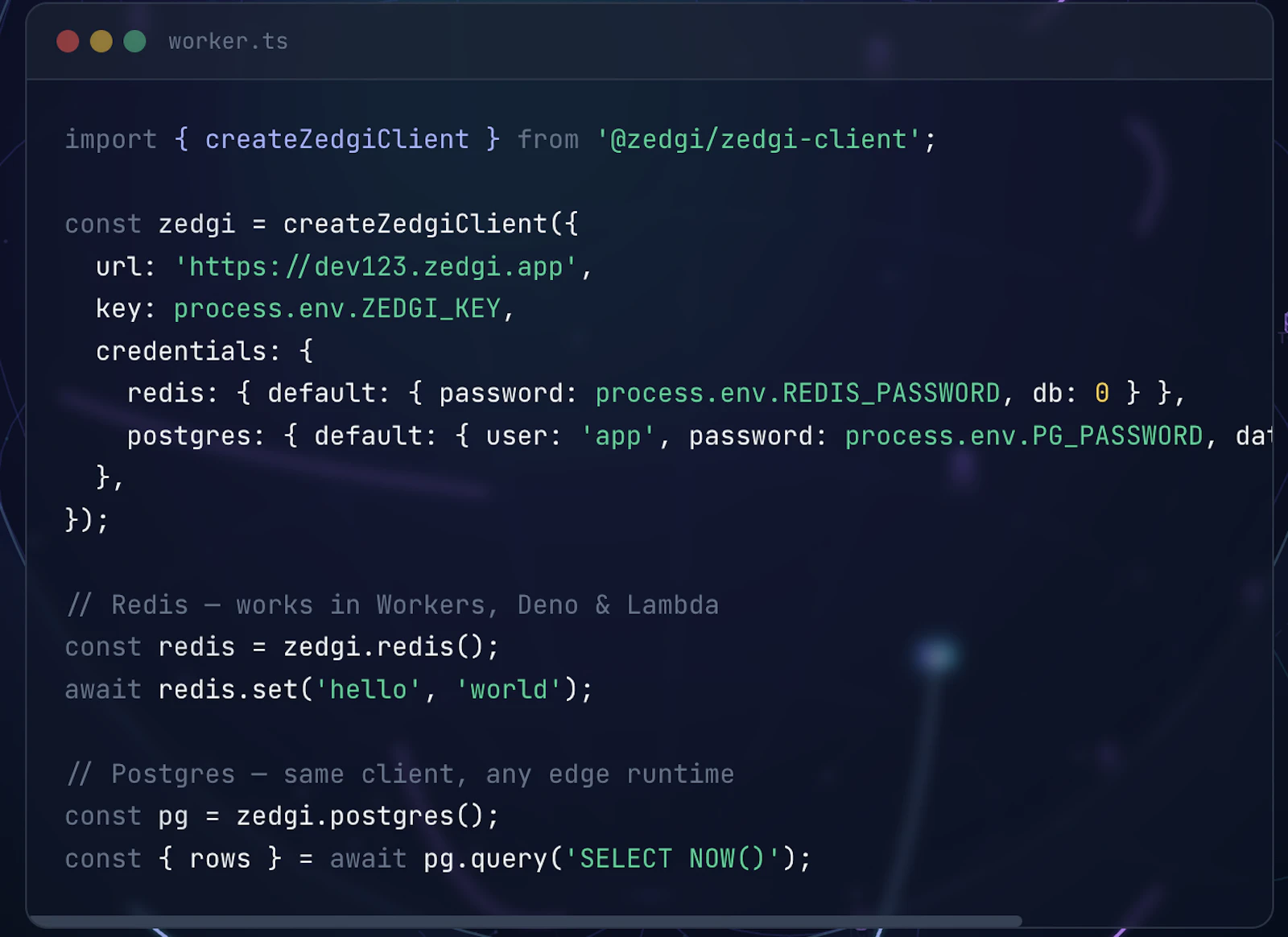 ZedGi — Edge Proxy for Redis, & DataBase screenshot 2