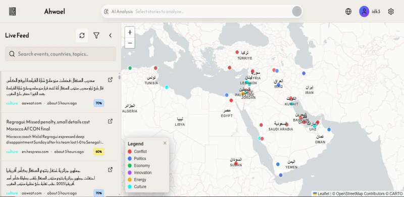 Ahwael - Your MENA News Hub screenshot 2